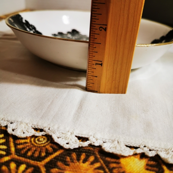 Hand-painted Nippon Black and White and Gold Ceramic Dish - Picture 13 of 13